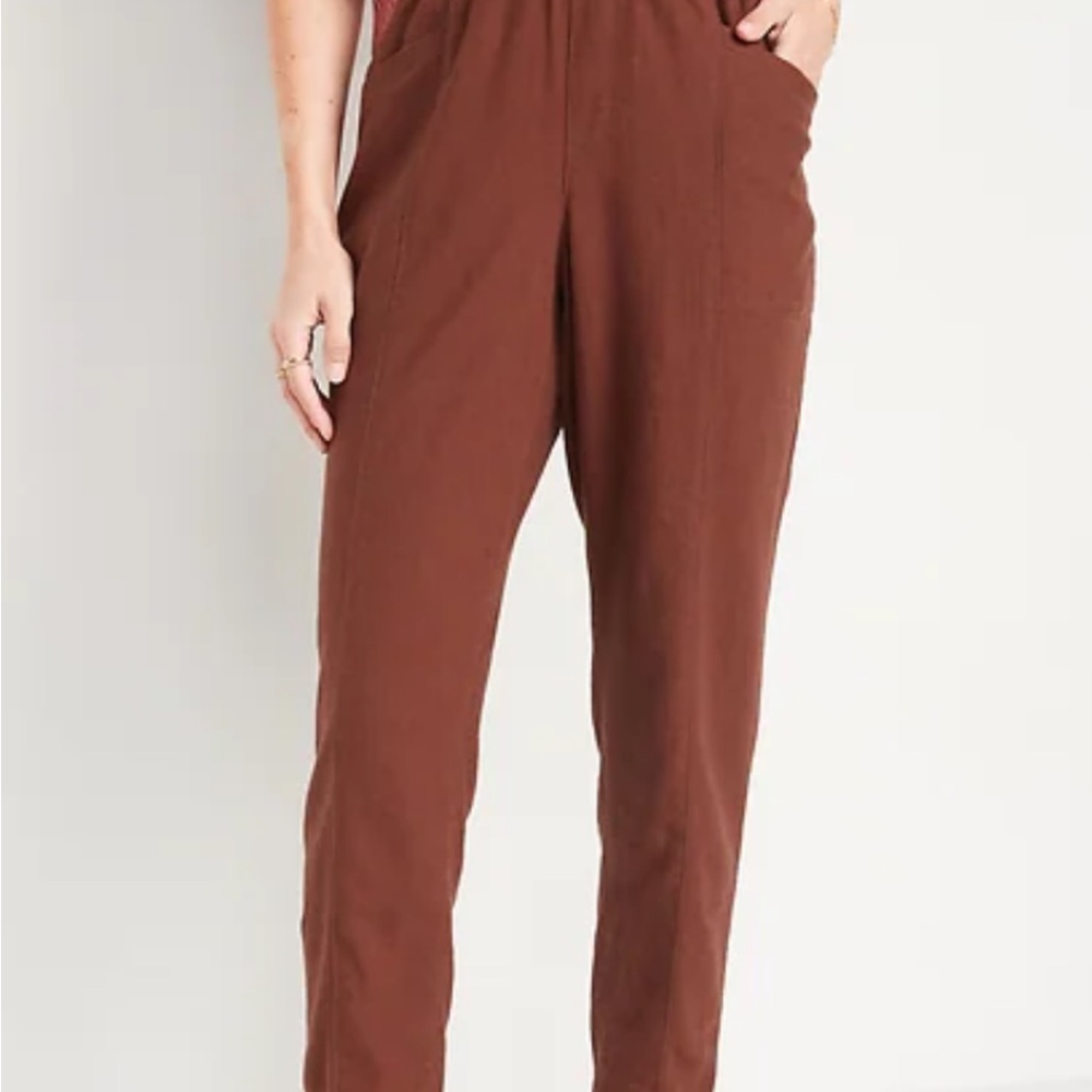 Old Navy Cropped Linen Pants Small EUC Sold Out Style!! - Picture 3 of 9
